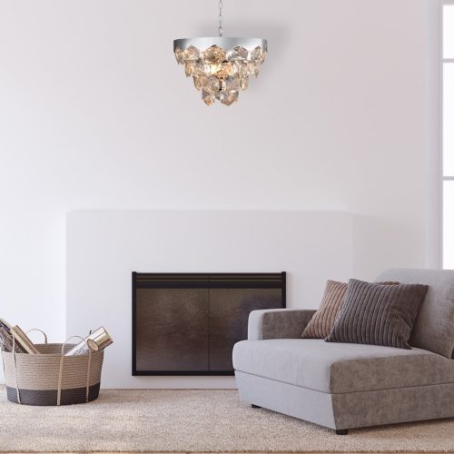 GRACE csillár mennyezeti lámpa króm 6xE14 Milagro