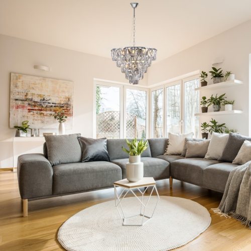 CHELSEA csillár függőlámpa króm 6xE14 Milagro