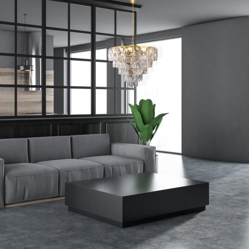 CHELSEA Arany függő csillár lámpa 6xE14 Milagro