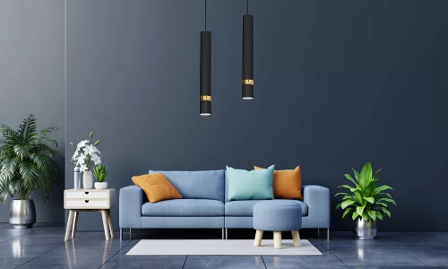 JOKER BLACK/GOLD függőlámpa 1x GU10 MILAGRO Fém modern stílusban