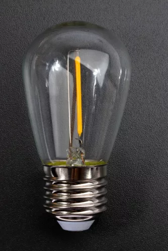 E27 ST45 LED izzó 1,5W = 15W 150lm 2700K Meleg 360°-os EKO-LIGHT izzószál a Girlandhoz