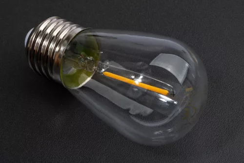 E27 ST45 LED izzó 1,5W = 15W 150lm 2700K Meleg 360°-os EKO-LIGHT izzószál a Girlandhoz