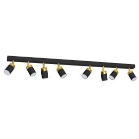   JOKER BLACK GOLD mennyezeti lámpa 8xGU10 MILAGRO Fém modern stílusban