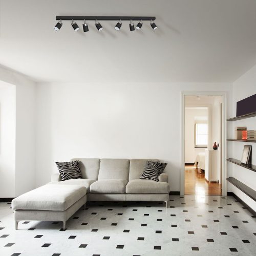 JOKER BLACK GOLD mennyezeti lámpa 8xGU10 MILAGRO Fém modern stílusban