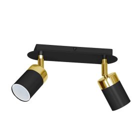   JOKER BLACK GOLD mennyezeti lámpa 2x GU10 MILAGRO Fém modern stílusban