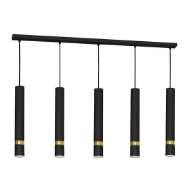   JOKER BLACK GOLD függőlámpa 5x GU10 MILAGRO Fém modern stílusban