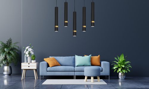 JOKER BLACK GOLD függőlámpa 5x GU10 MILAGRO Fém modern stílusban