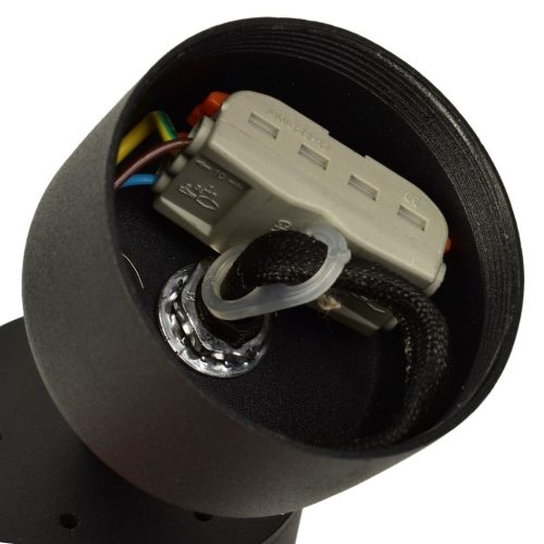 Felületre szerelhető halogén mennyezeti lámpatest MICA Black 1xGU10 Spot Milagro