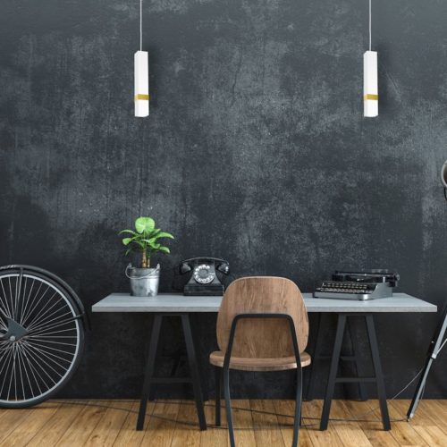 Függesztett lámpa Tuba Zwis VIDAR fehér + ezüst 1x GU10 Milagro Metal Modern stílus