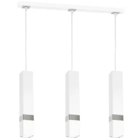   Függesztett lámpa Tuba Zwis VIDAR fehér + ezüst 3x GU10 Milagro Metal Modern stílus