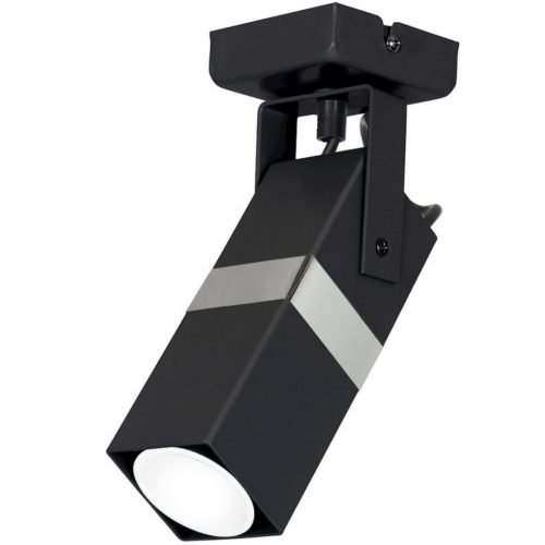 Mennyezeti lámpa fali lámpa 1x GU10 Spot Loft Fekete + Ezüst VIDAR Milagro