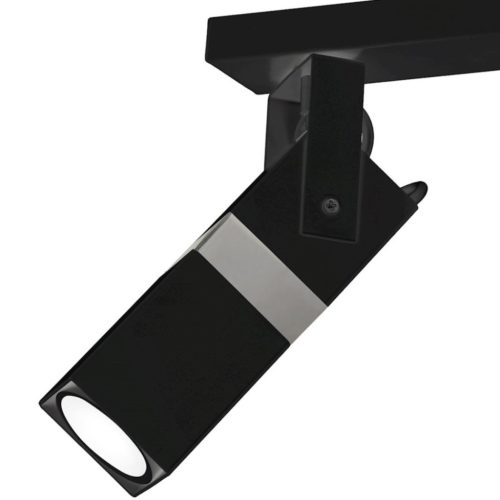 Mennyezeti lámpa 3x GU10 Spot fekete + ezüst VIDAR Milagro Modern stílus