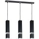 Függesztett lámpa Tuba Zwis VIDAR Fekete + ezüst 3x GU10 Milagro Metal Modern stílus