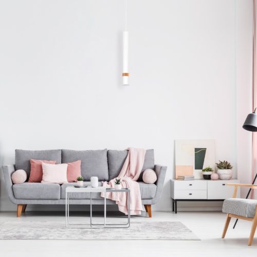 JOKER függőlámpa FEHÉR/FA 1x GU10 MILAGRO Fém modern stílusban