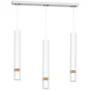 JOKER függőlámpa WHITE/WOOD 3x GU10 MILAGRO Fém modern stílusban