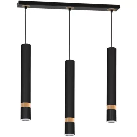  JOKER BLACK/WOOD függőlámpa 3x GU10 MILAGRO Fém modern stílusban