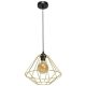 Függesztett lámpa LUPO 1xE27 Geometric Shape Loft Black Gold MLP6270 Milagro Metal