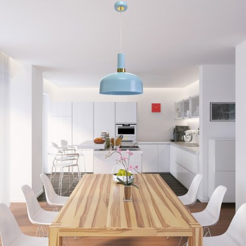 MiLAGRO MALMO kék csillár függőlámpa 1x E27