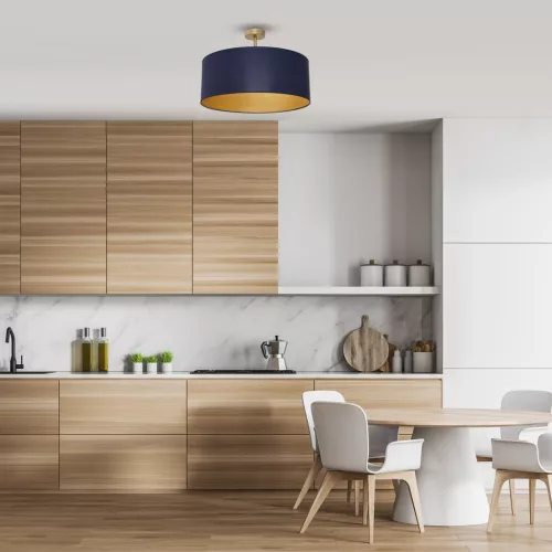 BEN mennyezeti lámpa sötétkék arany 3xE27 Milagro