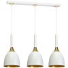 MiLAGRO 3xE27 CLARK fehér és arany függőlámpa