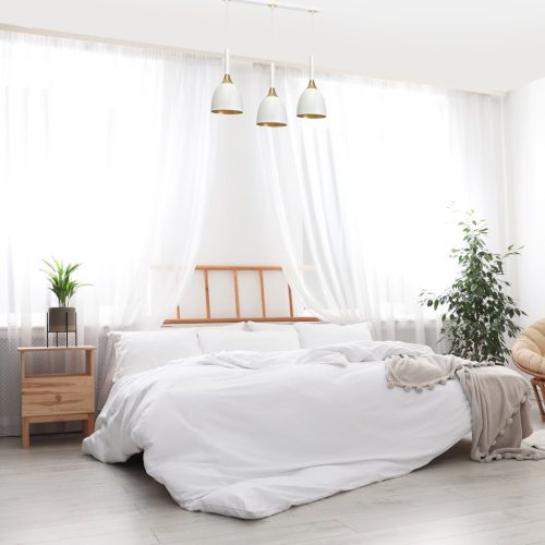 MiLAGRO 3xE27 CLARK fehér és arany függőlámpa