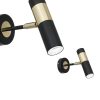 Fali lámpa fekete-arany MiLAGRO DALLAS + 1xGU10 3W LED