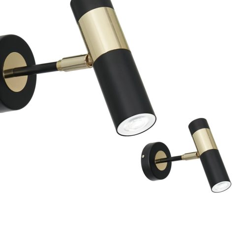 Fali lámpa fekete-arany MiLAGRO DALLAS + 1xGU10 3W LED