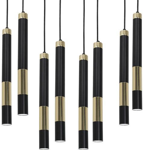 MiLAGRO DALLAS fekete-arany függőlámpa + 5xGU10