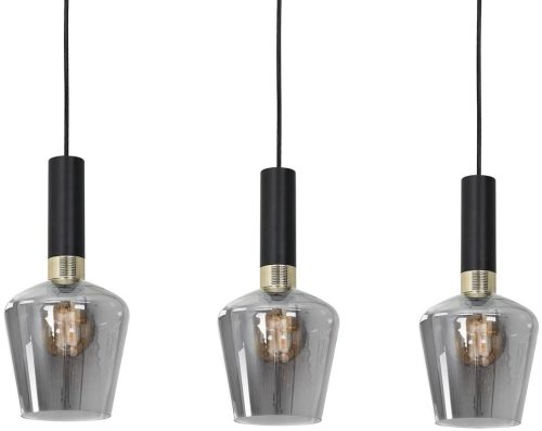 MiLAGRO ROMA BLACK fekete függőlámpa 3x E27