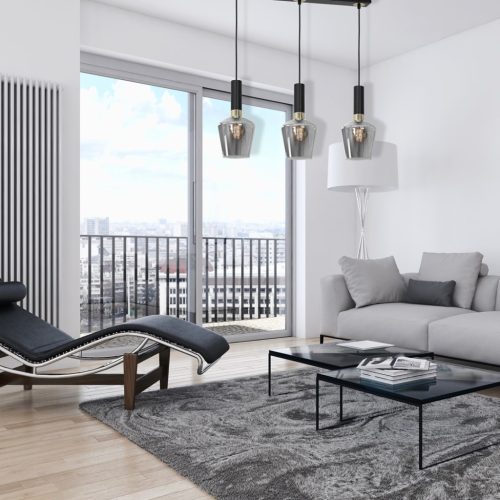 MiLAGRO ROMA BLACK fekete függőlámpa 3x E27