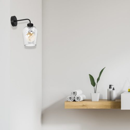 SANTIAGO CLEAR fali lámpa 1xE27 Milagro