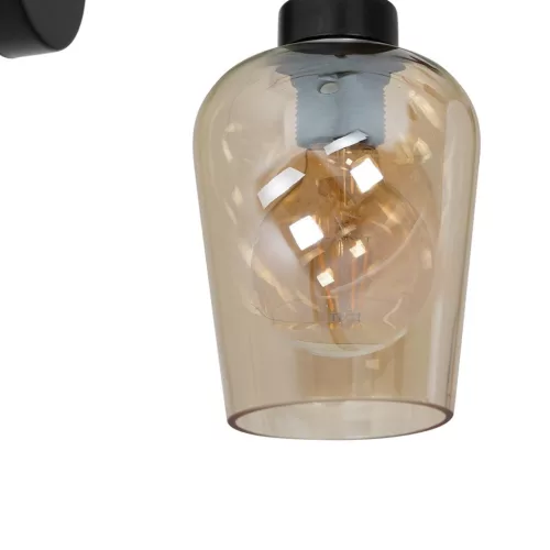 SANTIAGO Borostyán fali lámpa 1xE27 Milagro