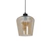 SANTIAGO függőlámpa 1xE27 Borostyán Üvegbúra MLP6607 Fém + Üveg