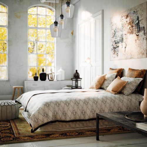 SANTIAGO függőlámpa 3xE27 Lámpabúra Átlátszó Üveg MLP6611 Fém + Üveg