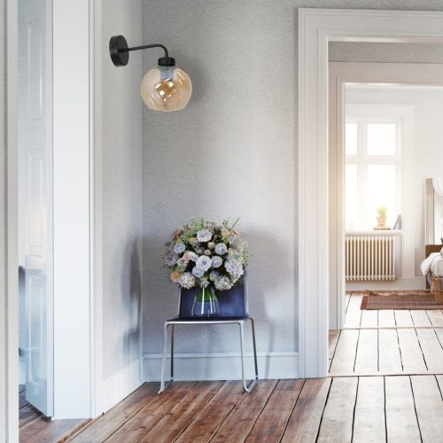 SOFIA Borostyán fali lámpa 1xE27 Milagro