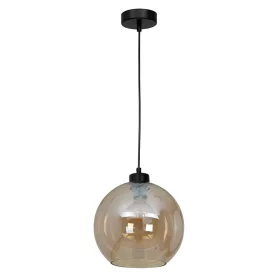   SOFIA függőlámpa 1xE27 MLP6578 Borostyán gömb lámpaernyő Milagro Metal + Glass