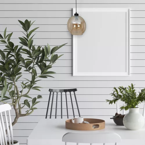 SOFIA függőlámpa 1xE27 MLP6578 Borostyán gömb lámpaernyő Milagro Metal + Glass