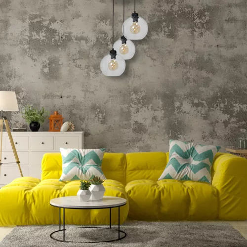 SOFIA függőlámpa 3xE27 MLP6582 Átlátszó gömb lámpaernyő Milagro Metal + Glass