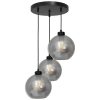SOFIA függőlámpa 3xE27 MLP6583 Füstölt lámpaernyő Gömb Milagro Fém + Üveg