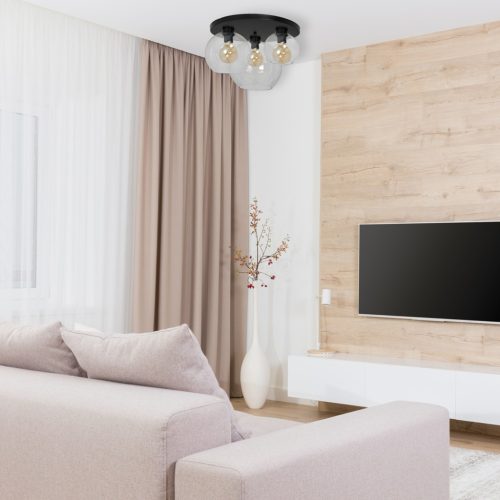 Felületre szerelhető mennyezeti lámpa SOFIA CLEAR 3xE27 Milagro