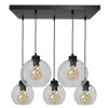 SOFIA függőlámpa 5xE27 MLP65900 Átlátszó gömb lámpaernyő Milagro Metal + Glass
