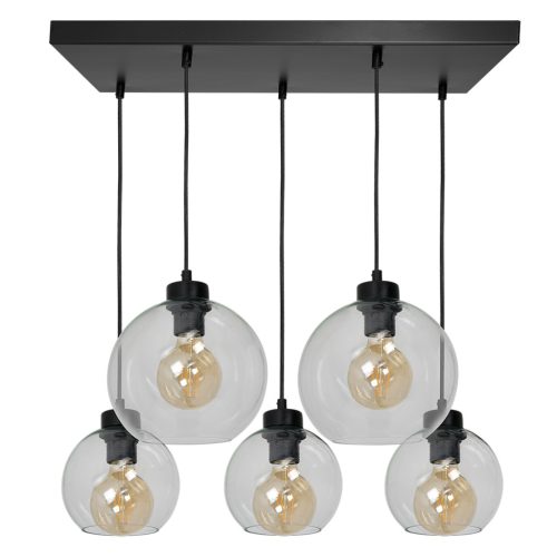 SOFIA függőlámpa 5xE27 MLP65900 Átlátszó gömb lámpaernyő Milagro Metal + Glass