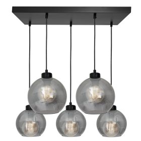   SOFIA függőlámpa 5xE27 MLP6591 Füstölt lámpaernyő Gömb Milagro Fém + Üveg