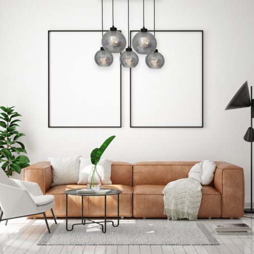 SOFIA függőlámpa 5xE27 MLP6591 Füstölt lámpaernyő Gömb Milagro Fém + Üveg