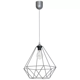   KOSÁR függőlámpa 1xE27 geometriai forma loft szürke kosár gyémánt MLP7216 fém