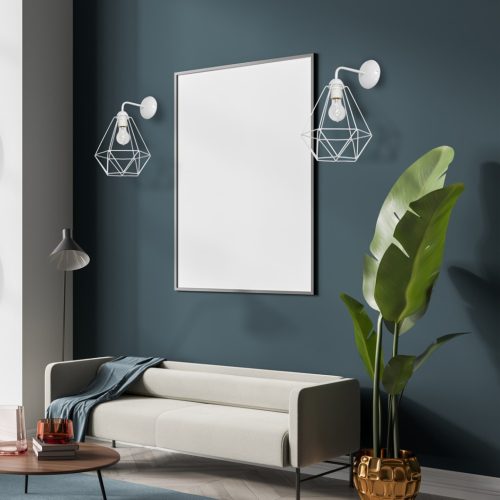 KOSÁR Fali lámpa Fehér 1xE27 Milagro