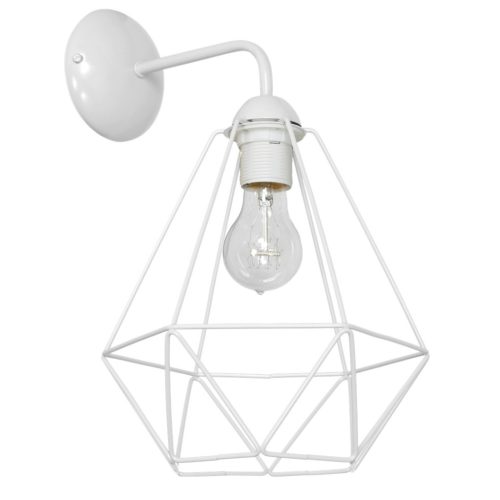 KOSÁR Fali lámpa Fehér 1xE27 Milagro