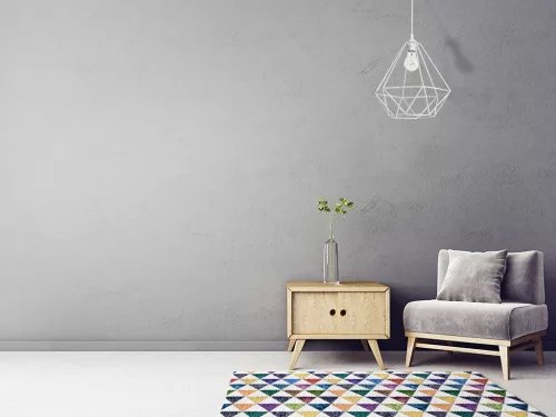 BASSET függesztett lámpa 1xE27 geometriai forma loft fehér kosár gyémánt MLP7212 fém