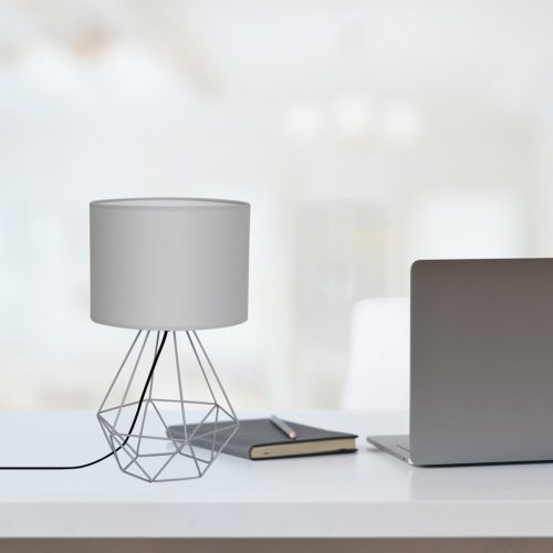 KOSÁR LED Asztali lámpa Szürke 1xE27 Milagro