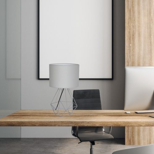 KOSÁR LED Asztali lámpa Szürke 1xE27 Milagro